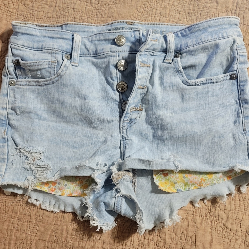 American Eagle Outfitters Light Blue Jean Shorts